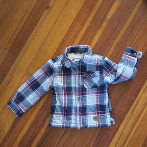 Cabelas Outdoor Kid Lined Plaid Shirt